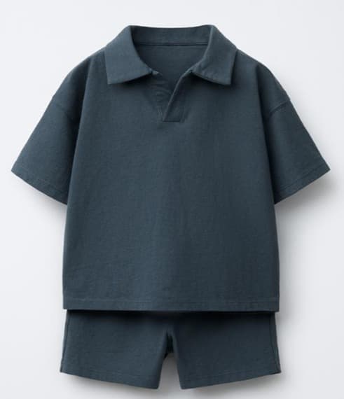 Kids' Cotton Polo Set